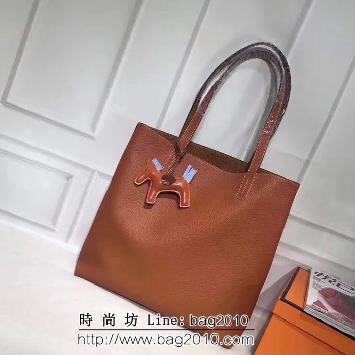 愛馬仕Hermes 原版牛皮 雙面購物袋 0AM1592